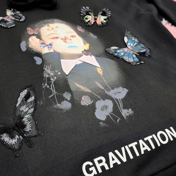 Valentino X Izumi Miyazaki 'Gravitation' Butterfly Hoodie Black | MSRP $2890 - Picture 2 of 12